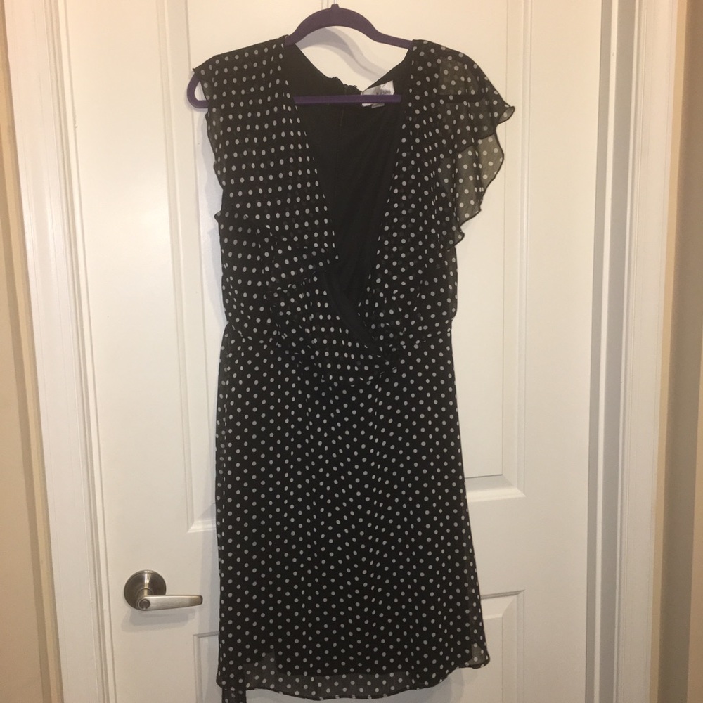 NWT polka dot wrap dress